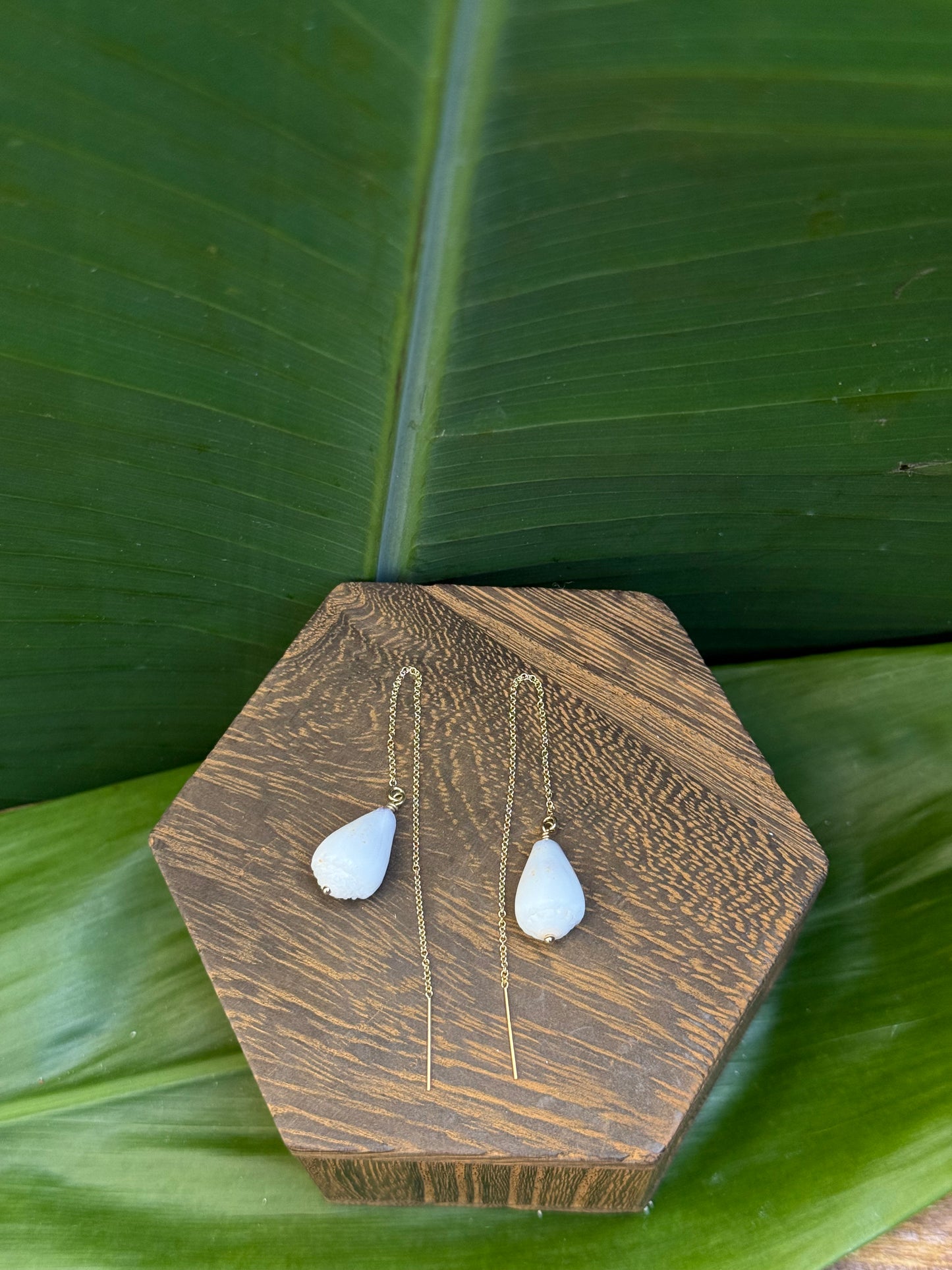 Threader Dwarf Cone Earrings