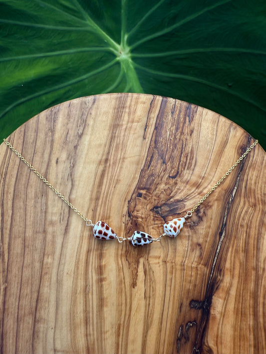 Triple Hawaiian Hebrew Necklace