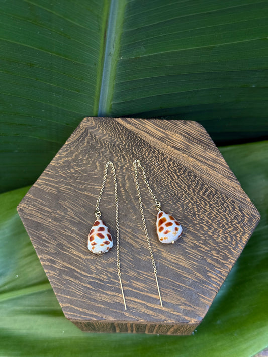 Threader Hebrew Earrings