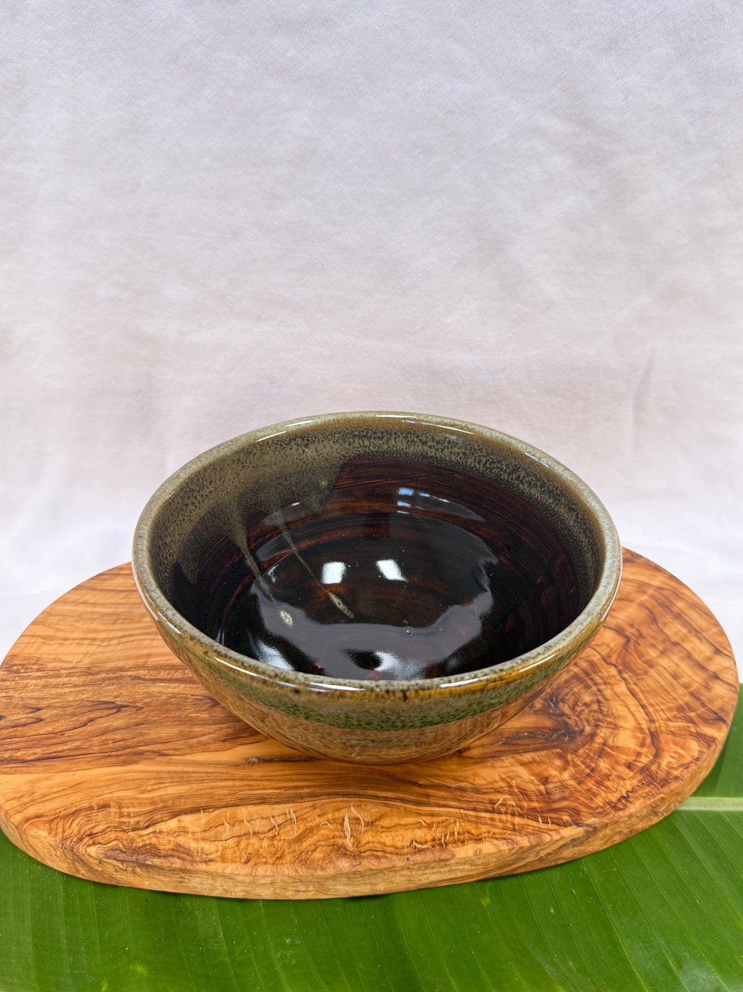 Medium Bowl - Majolica & Tenmoku